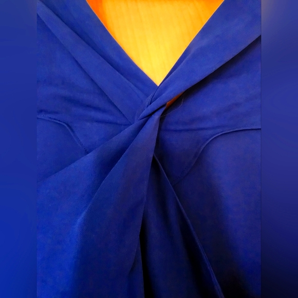 Royal Blue Tank top with cross-back detail - Picture 3 of 5